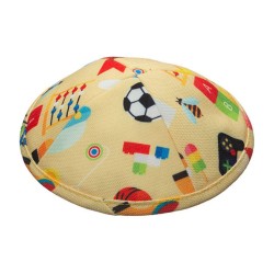 Flat Childrens Design Cloth Kippah | Cloth Kippah