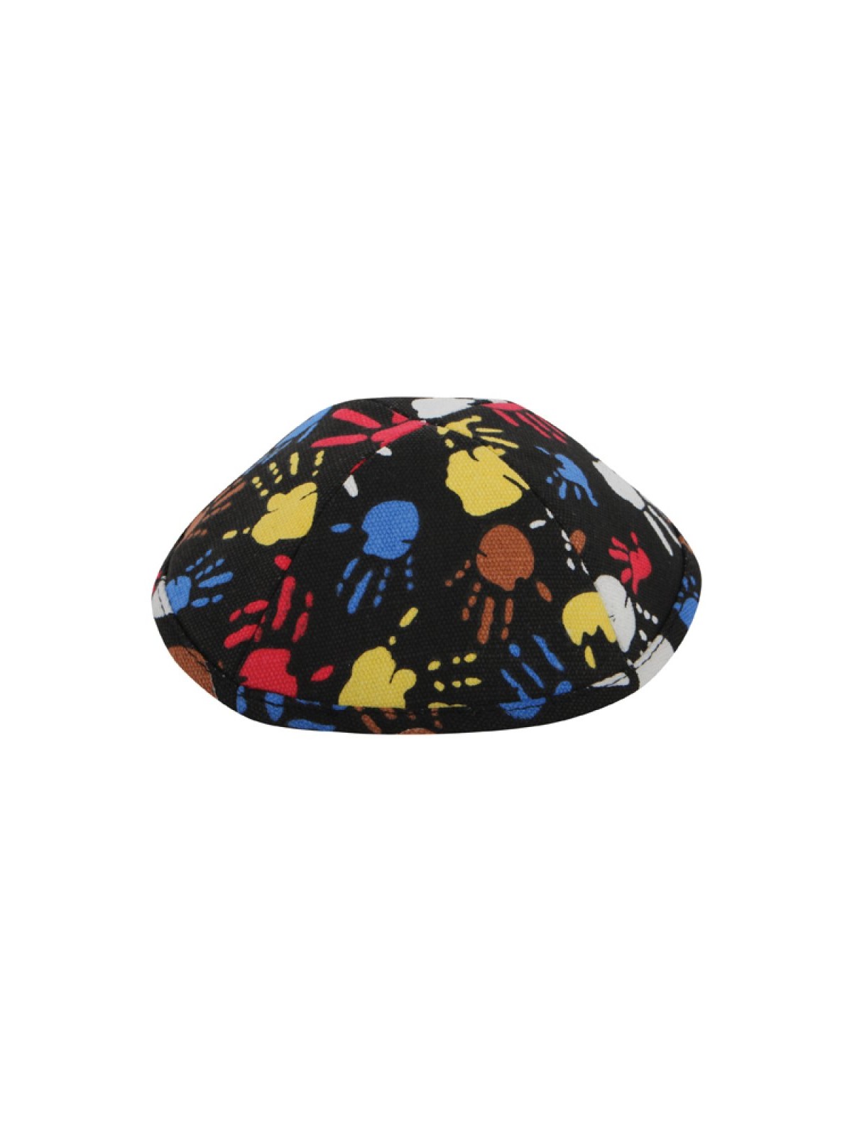 Colorful Fingerpaint Design Cloth Kippah | Cloth Kippah