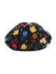 Colorful Fingerpaint Design Cloth Kippah | Cloth Kippah