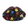 Colorful Fingerpaint Design Cloth Kippah | Cloth Kippah