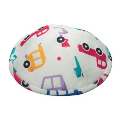 Childrens Car Design Flat Cloth Kippah | Cloth Kippah