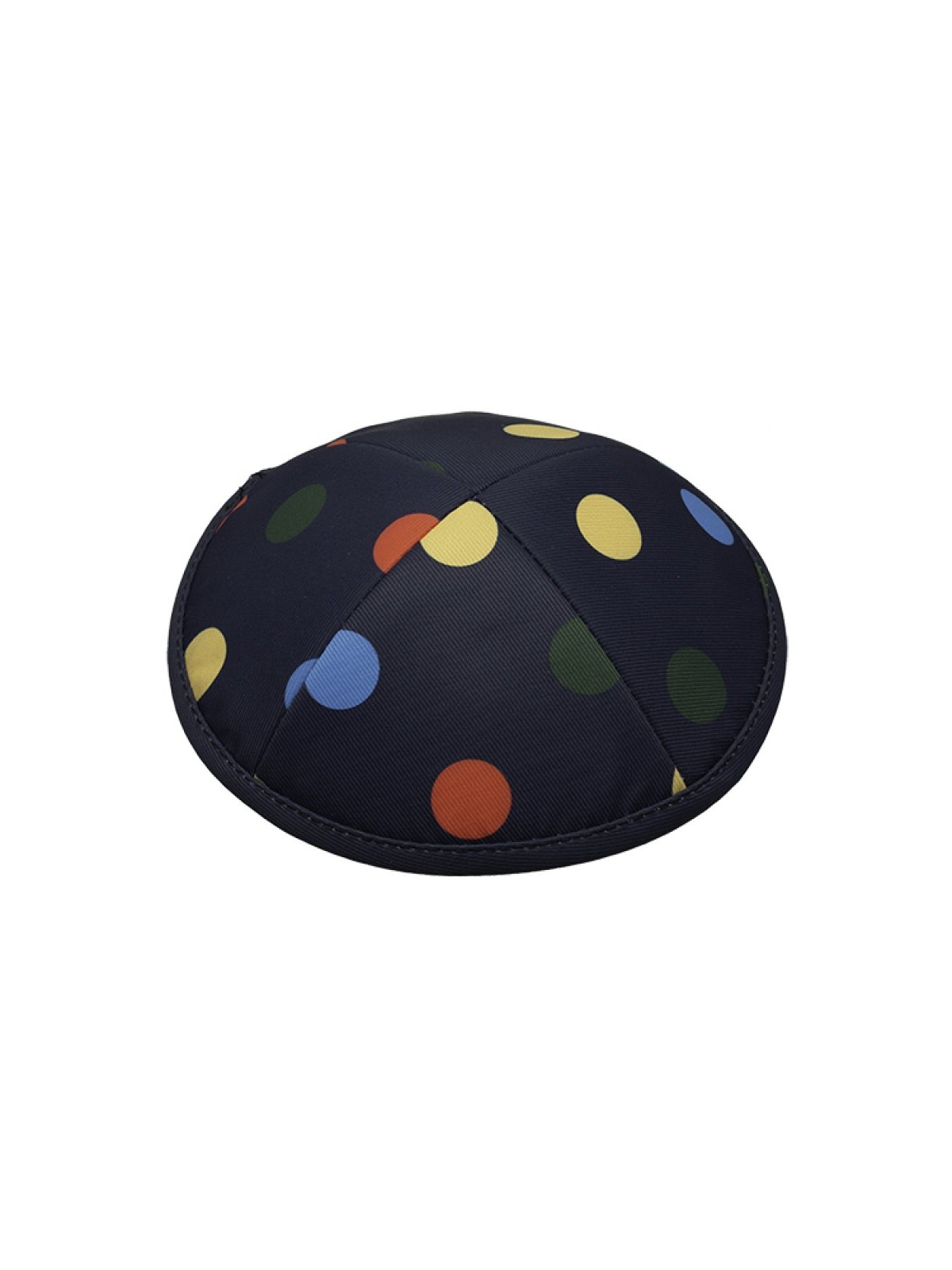 Lively Polka Dot Design Fabric Kippah Yarmulke | Cloth Kippah