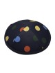 Lively Polka Dot Design Fabric Kippah Yarmulke | Cloth Kippah