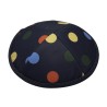 Lively Polka Dot Design Fabric Kippah Yarmulke | Cloth Kippah
