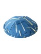 Childrens Blue Design Flat Cloth Kippah | Cloth Kippah