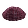 Maroon Plaid Design Cloth Kippah | Cloth Kippah