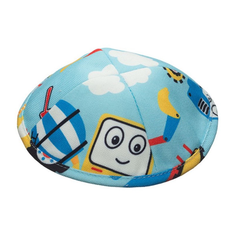 Flat Childrens Design Cloth Kippah | Cloth Kippah