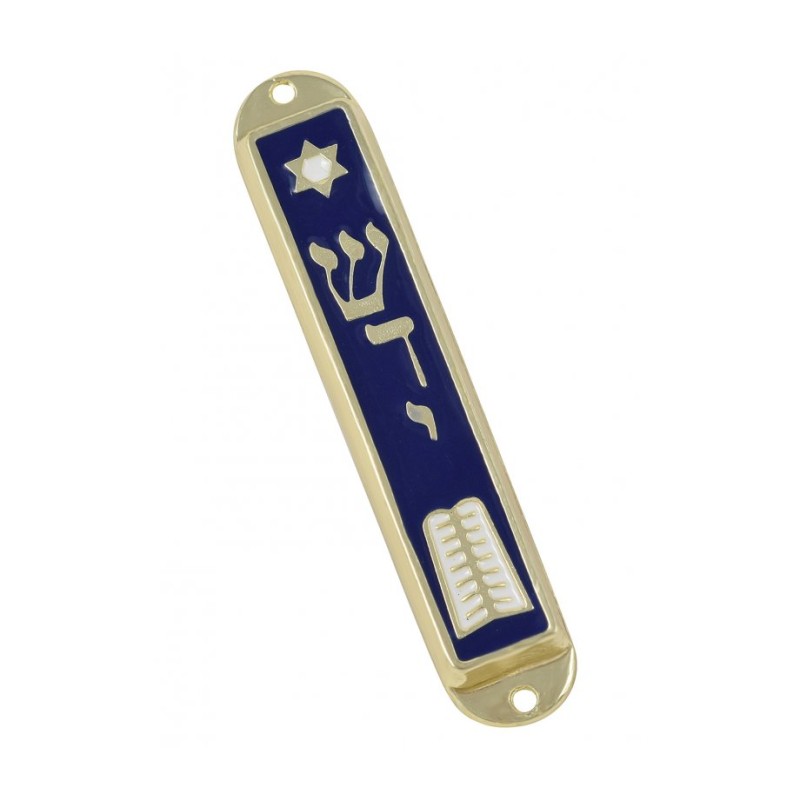 24K Gold Plated Mezuzah Case Ten Commandments and Sta... | Top Sellers