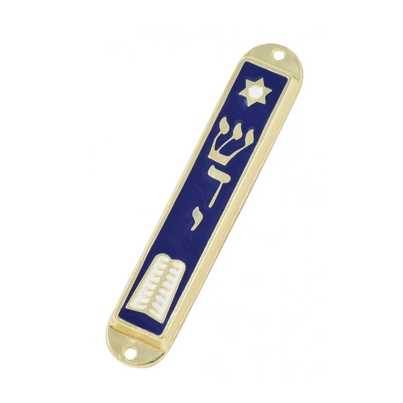 24K Gold Plated Mezuzah Case Ten Commandments and Sta... | Top Sellers