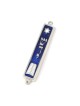 Small Mezuzah Case with Star of David and Ten Comma... | Small Mezuzah