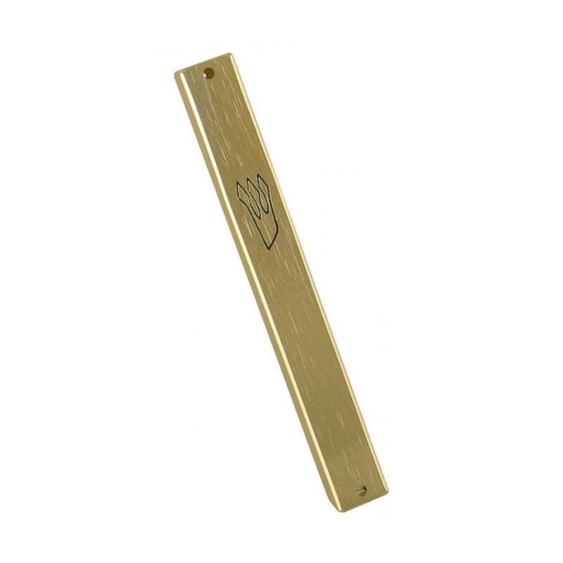 Aluminum Weather proof Classic Mezuzah Case Gold | Aluminium Mezuzah