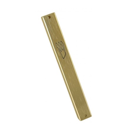 Aluminum Weather proof Classic Mezuzah Case Gold | Aluminium Mezuzah