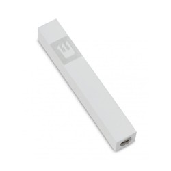 Adi Sidler Mini Mezuzah Case Crown Shin Design White | Small Mezuzah