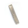 Pewter Plated Rounded Mezuzah Case Gray Color | Small Mezuzah