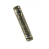 Pewter Plated Mezuzah Case Arrival and Departure B... | Pewter Mezuzah
