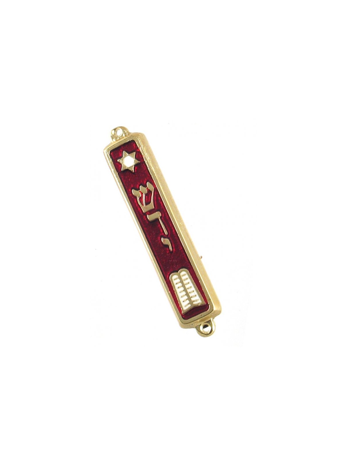 24K Gold Plated Mezuzah Case Star of David and Tora... | Small Mezuzah