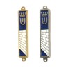 Small Mezuzah Case Crown and Kotel Western Wall Des... | Small Mezuzah