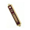 Small Metal and Enamel Mezuzah Case Star of David a... | Small Mezuzah