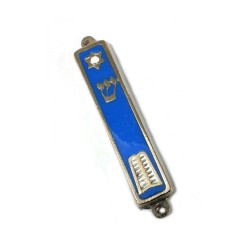 Gold Plated Mezuzah Case Star of David and Ten Comm... | Small Mezuzah