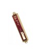 Small Gold Plated Metal Mezuzah Case Candle Design ... | Small Mezuzah