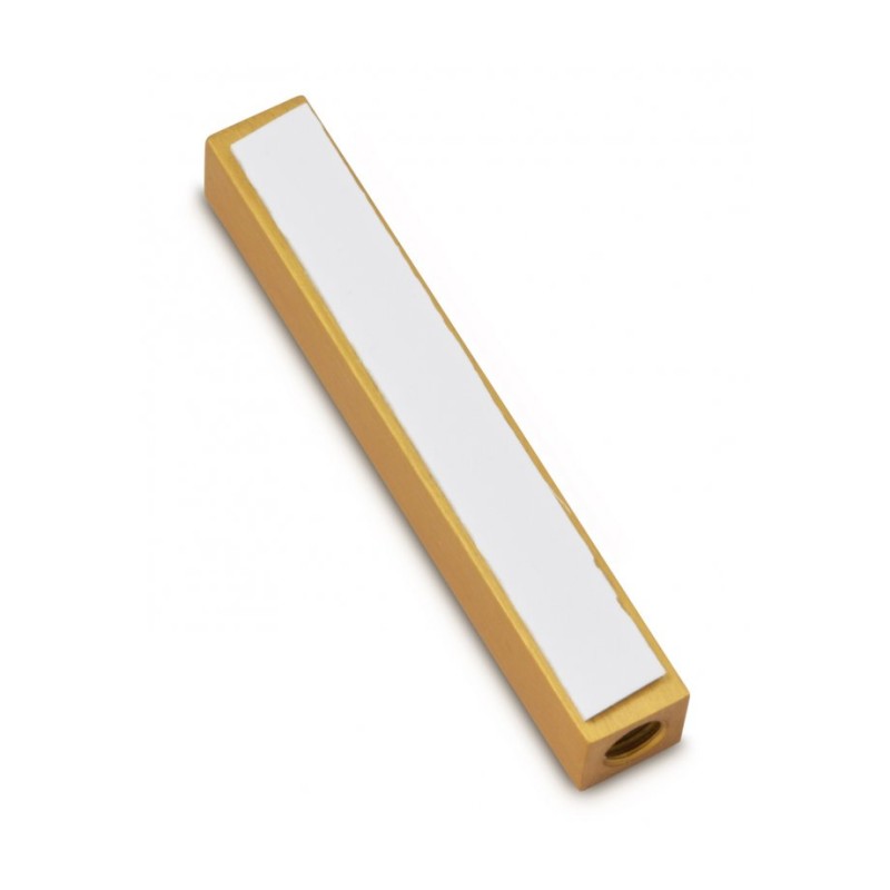 Adi Sidler Mini Mezuzah Case Crown Shin Design Gold | Small Mezuzah