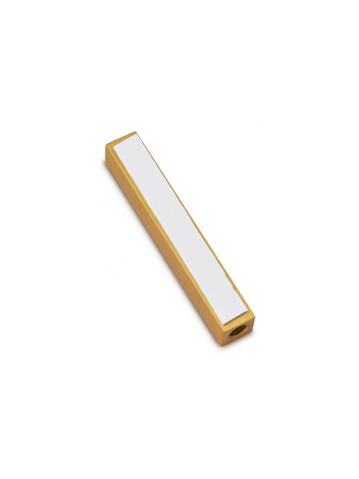 Adi Sidler Mini Mezuzah Case Crown Shin Design Gold | Small Mezuzah