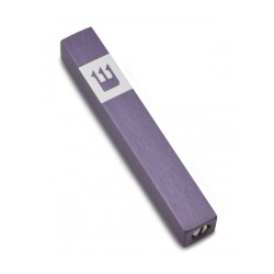 Adi Sidler Mini Mezuzah Case Crown Shin Design Gray | Small Mezuzah