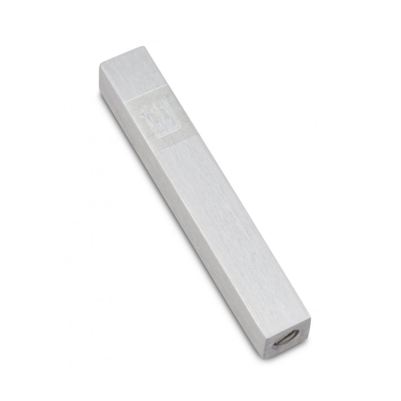 Adi Sidler Mini Mezuzah Case Crown Shin Design Silver | Small Mezuzah