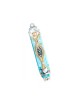 Pewter Mezuzah Light Blue by Ester Shahaf | Small Mezuzah