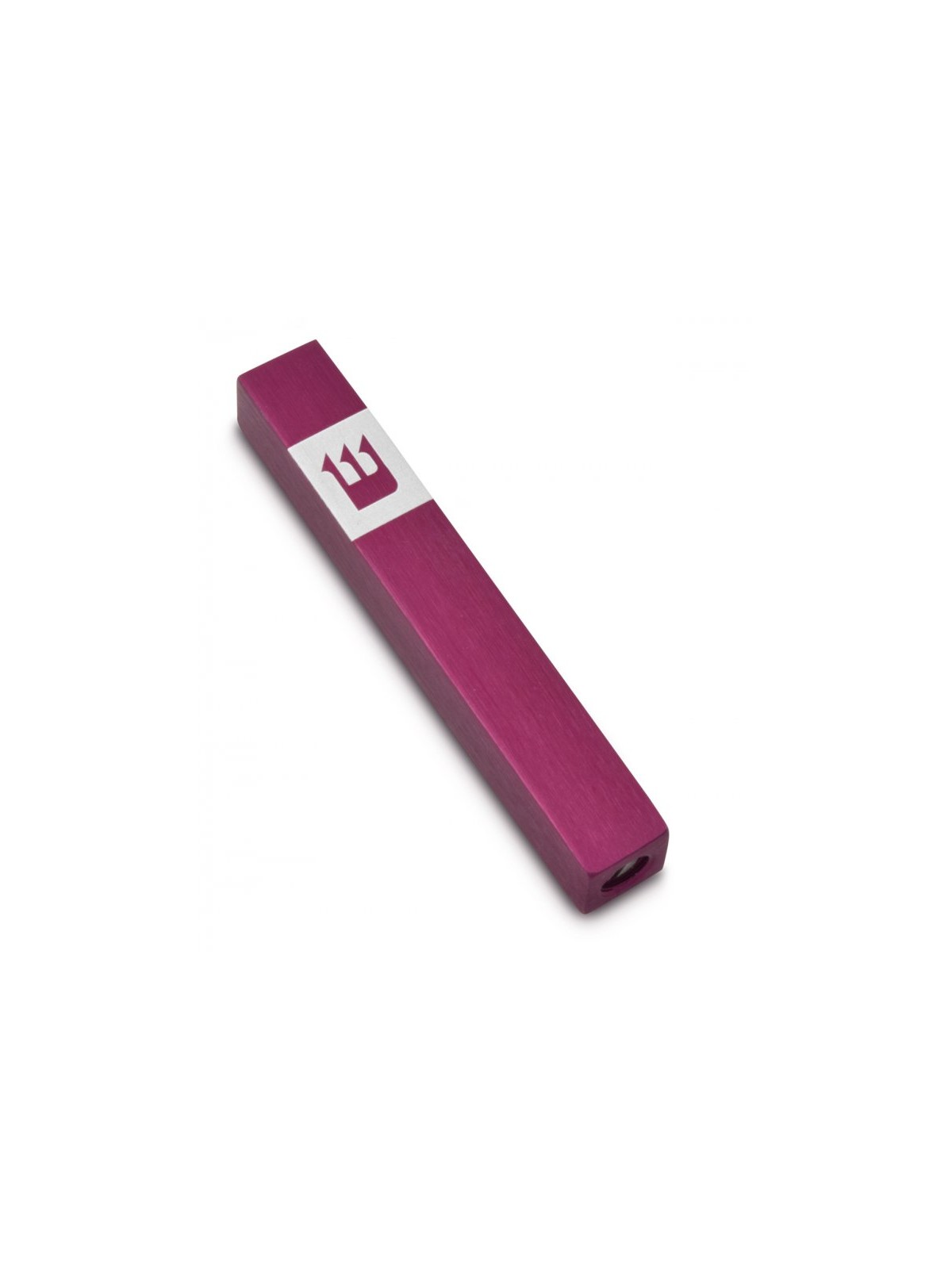 Adi Sidler Mini Mezuzah Case Crown Shin Design Fuchsia | Small Mezuzah