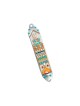 Shalom Design Pewter Mezuzah by Ester Shahaf | Small Mezuzah