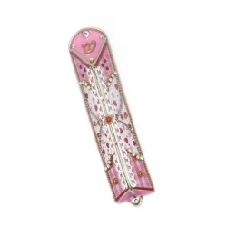 Pink Girls Mezuzah Case by Ester Shahaf | Small Mezuzah