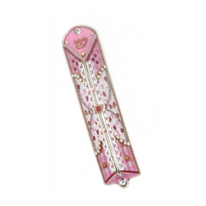 Pink Girls Mezuzah Case by Ester Shahaf | Small Mezuzah