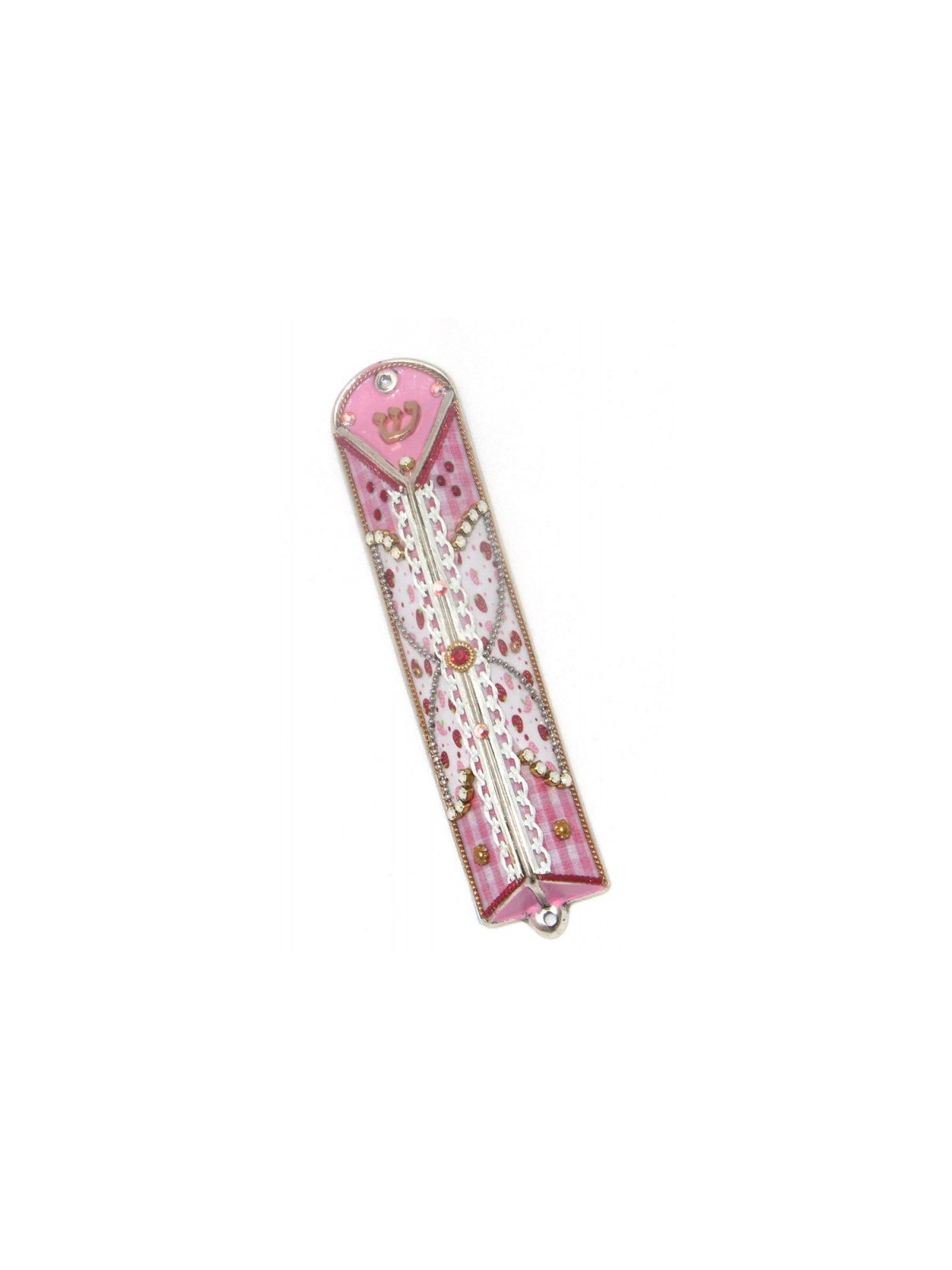 Pink Girls Mezuzah Case by Ester Shahaf | Small Mezuzah