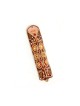 Maroon and Gold Triangular Mezuzah Case Ester Shahaf | Small Mezuzah
