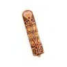 Maroon and Gold Triangular Mezuzah Case Ester Shahaf | Small Mezuzah