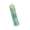 Turquoise Checker Triangular Mezuzah Case Ester Shahaf | Small Mezuzah