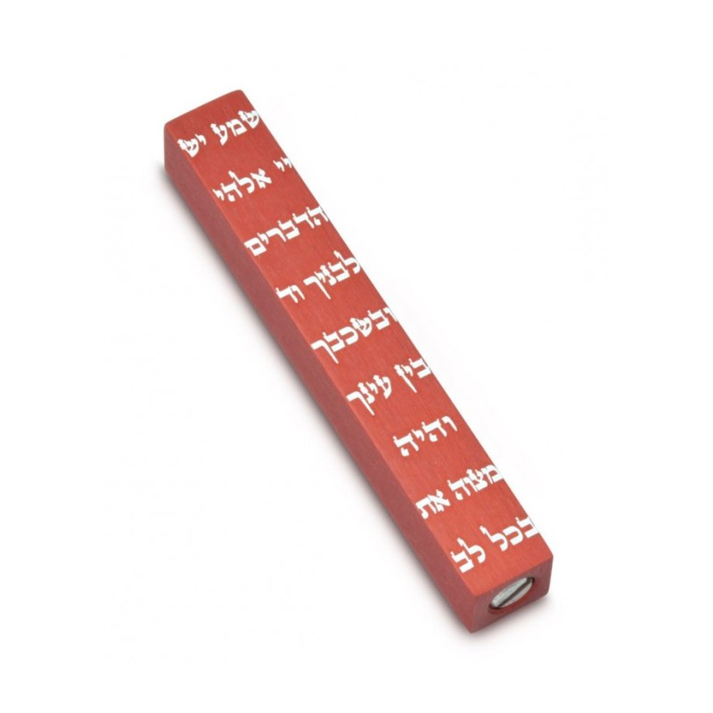 Adi Sidler Mini Mezuzah Case Decorative Shema Words... | Small Mezuzah