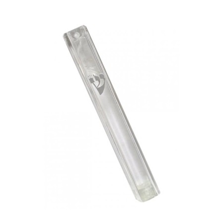 Clear Plastic Lucite Waterproof Mezuzah Case with... | Plastic Mezuzah