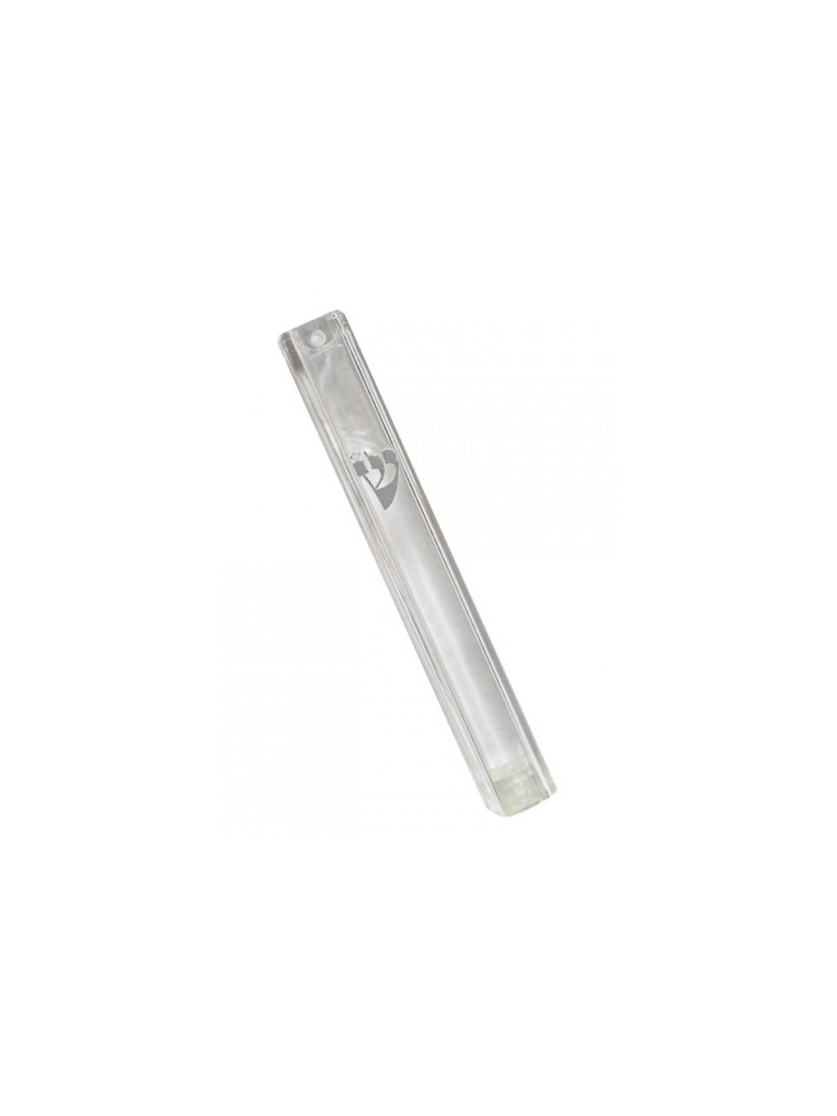 Clear Plastic Lucite Waterproof Mezuzah Case with... | Plastic Mezuzah