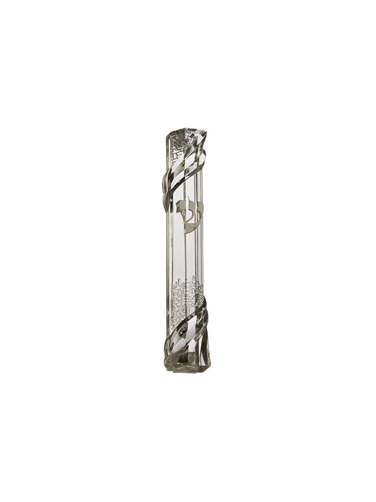 Transparent Plastic Mezuzah Case Decorative Jerus... | Plastic Mezuzah
