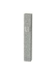 Perspex Mezuzah Case of Glittering Gray Silver Si... | Plastic Mezuzah