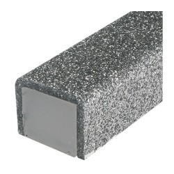 Perspex Mezuzah Case of Glittering Gray Silver Si... | Plastic Mezuzah