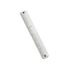 White Plastic Mezuzah Case with Silver Jerusalem ... | Plastic Mezuzah