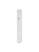 White Plastic Mezuzah Case with Fine Silver Strip... | Plastic Mezuzah