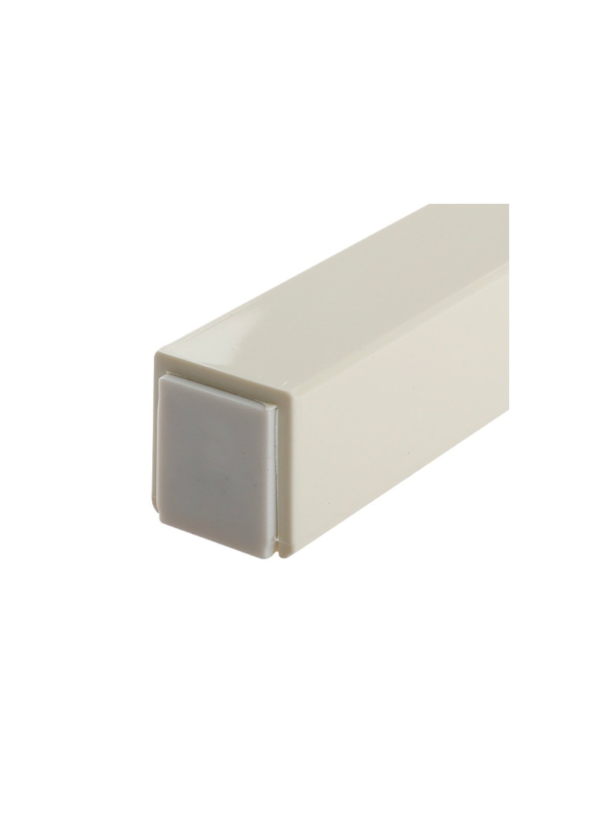 White Plastic Mezuzah Case with Fine Silver Strip... | Plastic Mezuzah