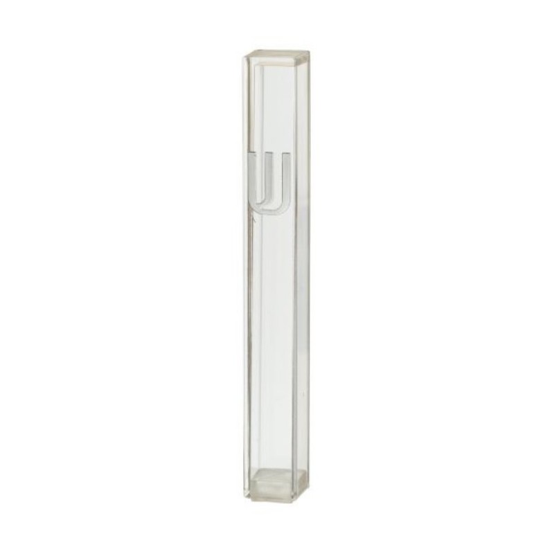 Classic Transparent Plastic Mezuzah Case %96 Silv... | Plastic Mezuzah