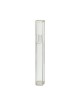 Classic Transparent Plastic Mezuzah Case %96 Silv... | Plastic Mezuzah