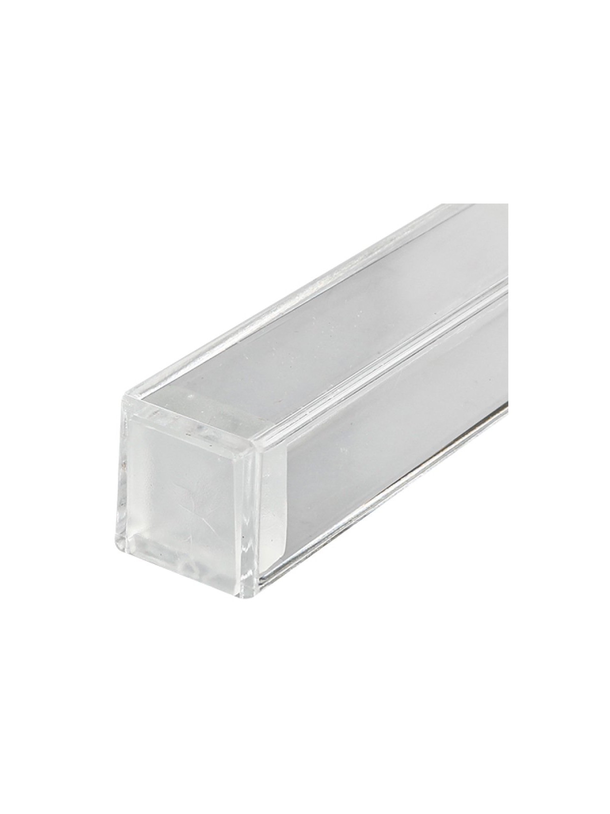 Classic Transparent Plastic Mezuzah Case %96 Silv... | Plastic Mezuzah