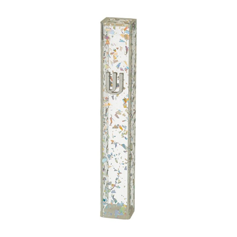 Perspex Transparent Plastic Mezuzah Case Colored ... | Plastic Mezuzah